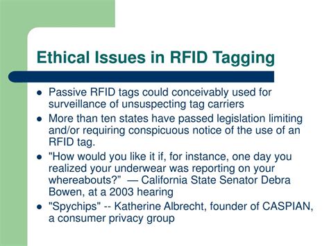 rfid implants ethical issues